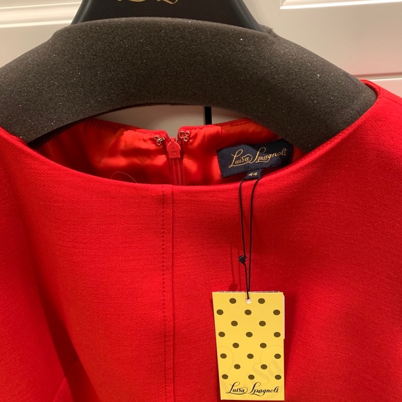 Luisa Spagnoli red wool blend dress - Picture 4 of 8